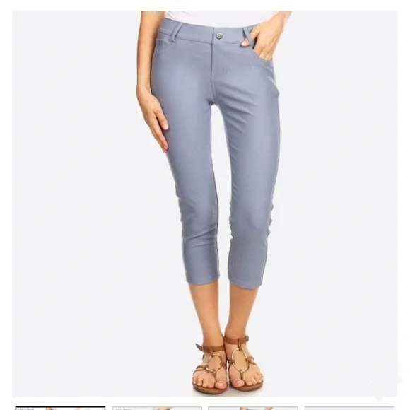 🌪CLASSIC SKINNY CAPRI JEGGINGS🌪 - Picture 2 of 3